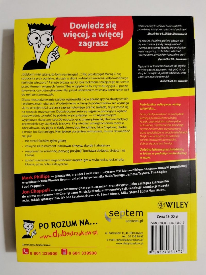 GITARA DLA BYSTRZAKÓW Z PŁYTĄ CD - Mark Phillips 2008