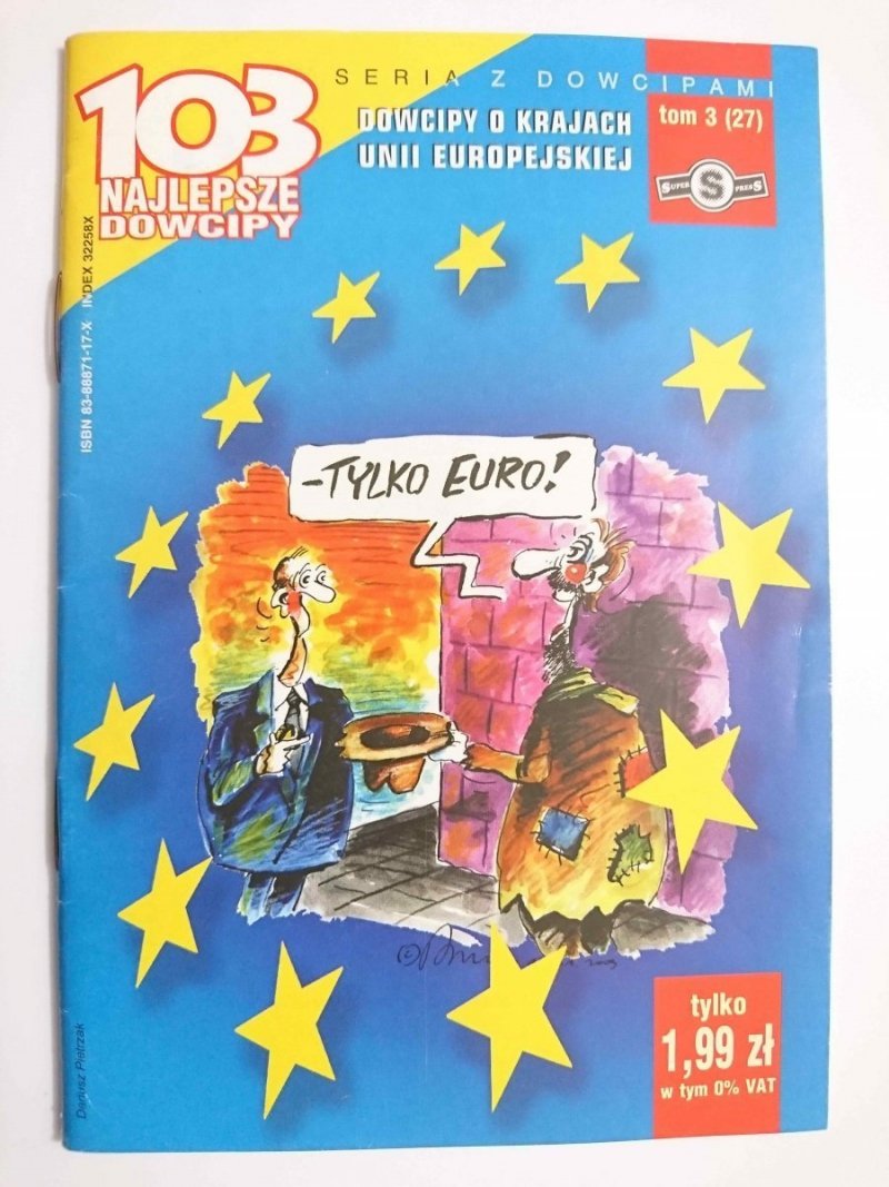 103 NAJLEPSZE DOWCIPY TOM 3 (27) DOWCIPY O KRAJACH UNII EUROPEJSKIEJ2003