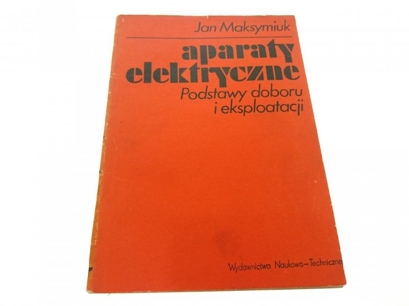 APARATY ELEKTRYCZNE - Jan Maksymiuk