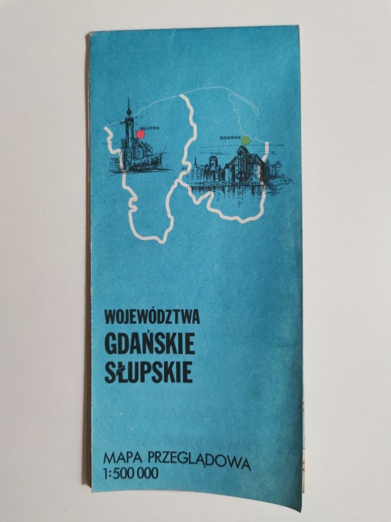 WOJEWÓDZTWA GDAŃSKIE SŁUPSKIE. MAPA PRZEGLĄDOWA 1: 500 000 1981