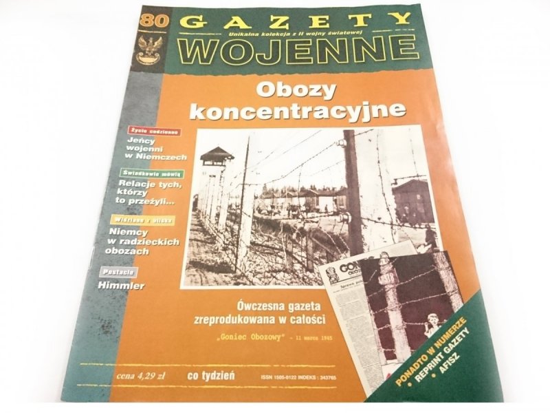 GAZETY WOJENNE NR 80 OBOZY KONCENTRACYJNE