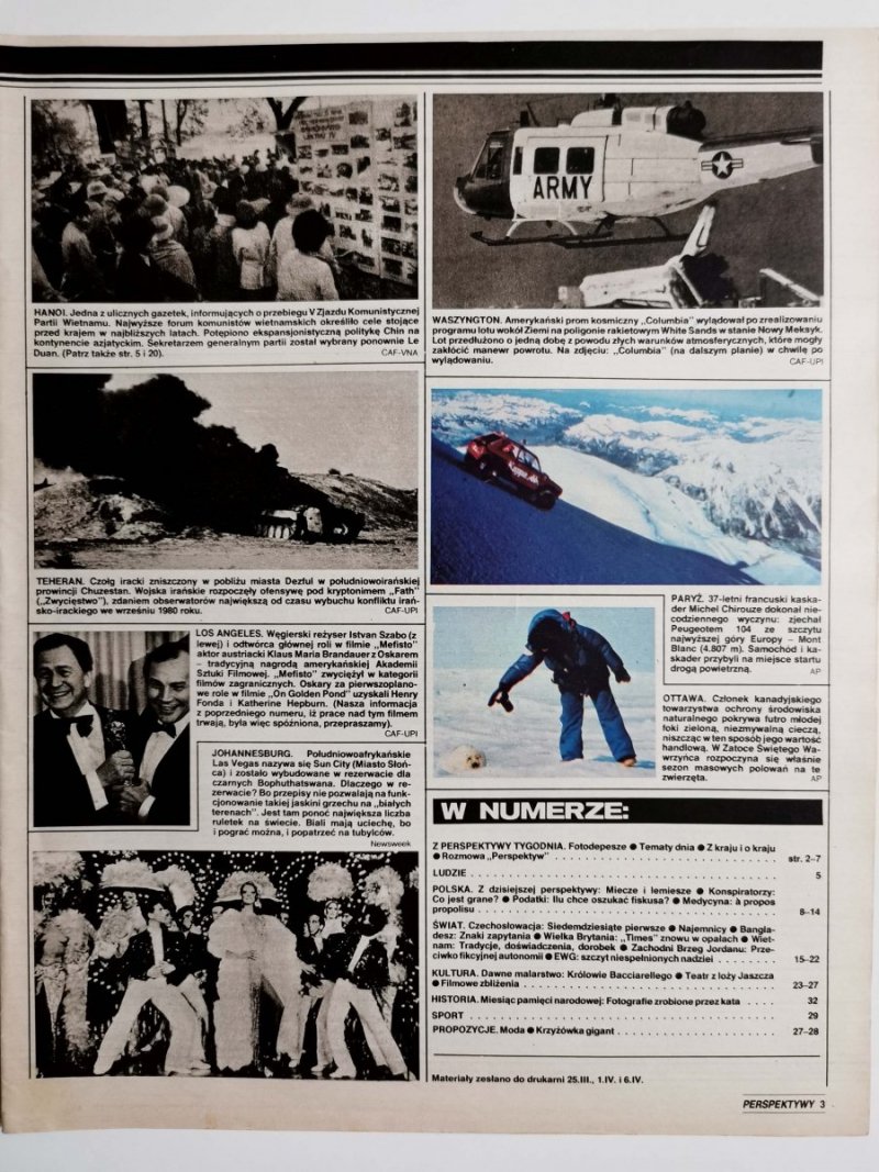 PERSPEKTYWY NUMER 8 (649) 9 KWIETNIA 1982