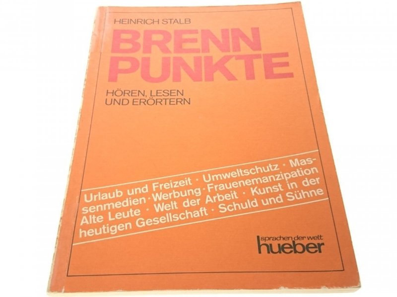 BRENN PUNKTE. HOREN, LESEN UND ERORTERN - Stalb