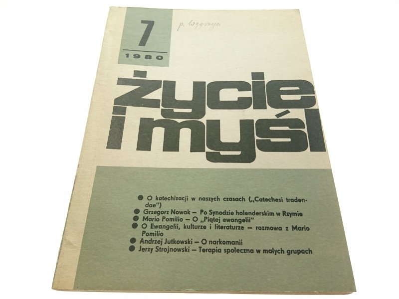ŻYCIE I MYŚL 7 1980