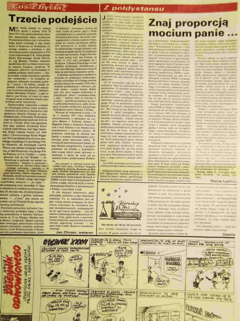 TYGODNIK GDAŃSKI ROK III 20 STYCZNIA 1991