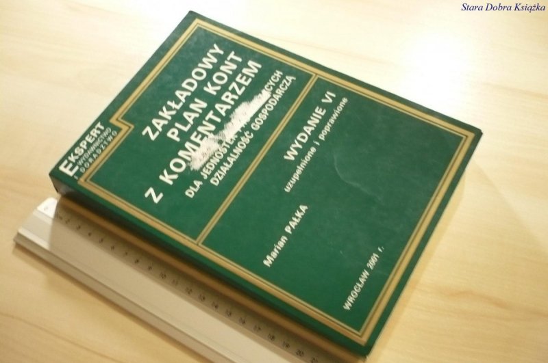 ZAKŁADOWY PLAN KONT Z KOMENTARZEM - Pałka (2001)