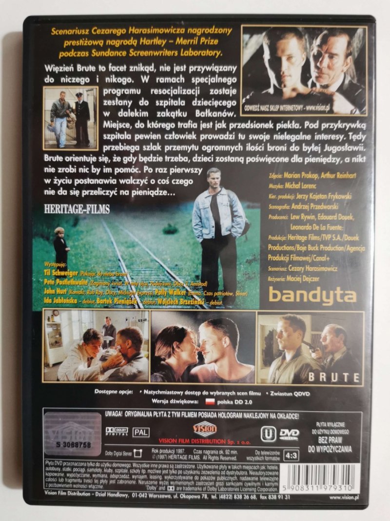 DVD. BANDYTA. REŻ. MACIEJ DEJCZER