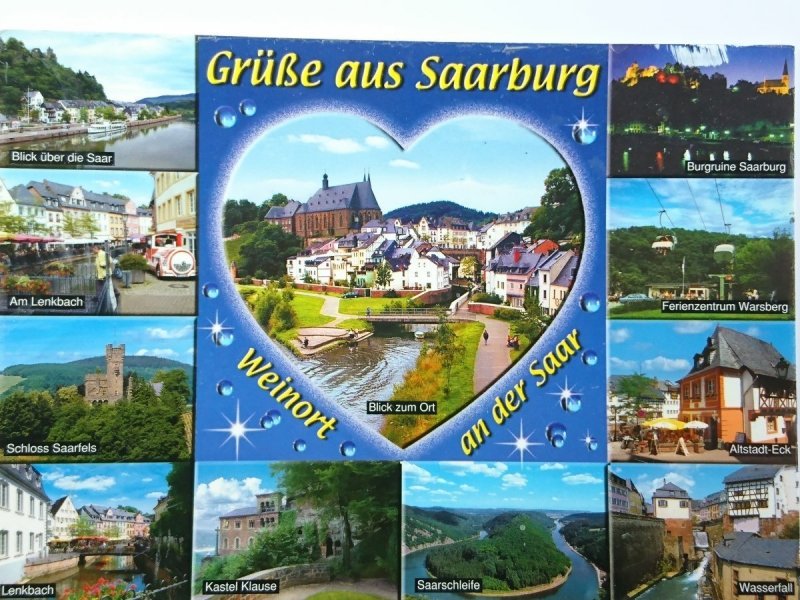 GRUSSE AUS SAARBURG. WEINORT AN DER SAAR