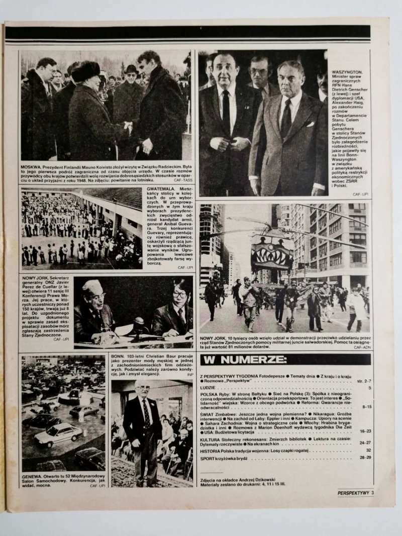 PERSPEKTYWY NUMER 5 (646) 19 MARCA 1982