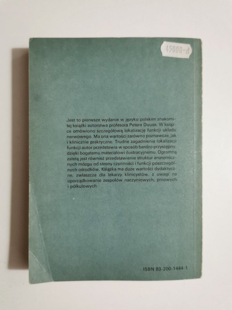 DIAGNOSTYKA TOPOGRAFICZNA W NEUROLOGII - Peter Duus 1989