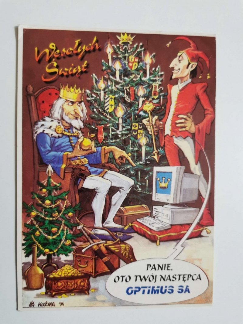KARTKA ŚWIĄTECZNA. OPTIMUS SA