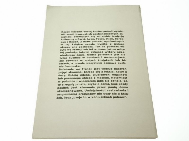 KUCHNIA FRANCUSKA - Marianne Pieppenstock 1991