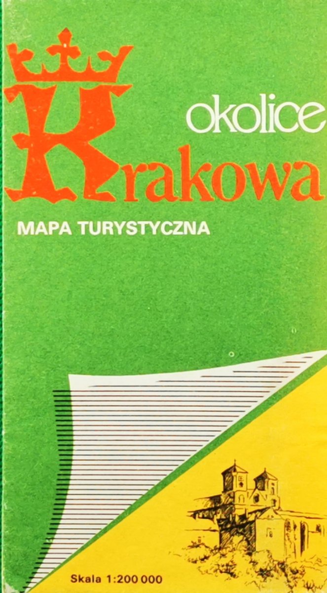 MAPA. OKOLICE KRAKOWA. SKALA 1:200000