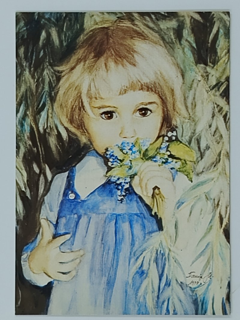 DZIEWCZYNKA Z NIEZAPOMINAJKAMI D. MUSZYŃSKA-ZAMORSKA