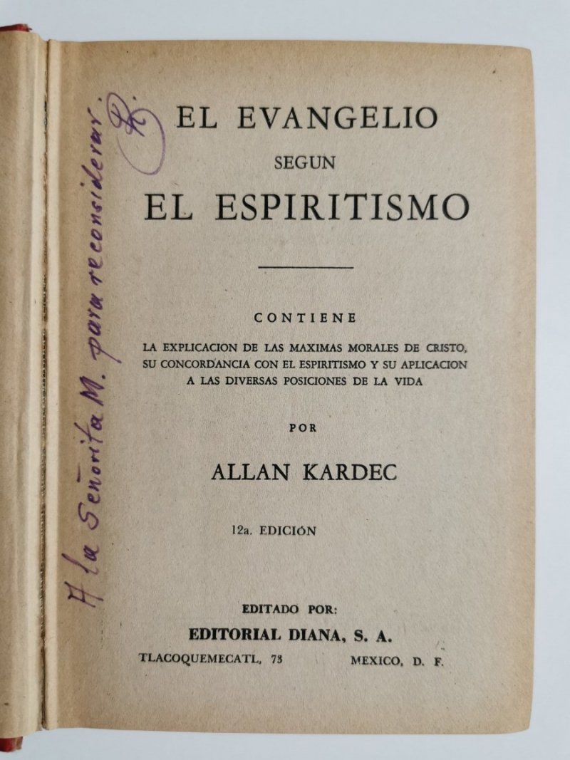 EL EVANGELIO SEGUN EL ESPIRITISMO - Allan Kardec 1964