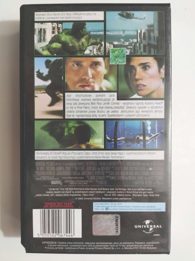 VHS. HULK – ANG LEE
