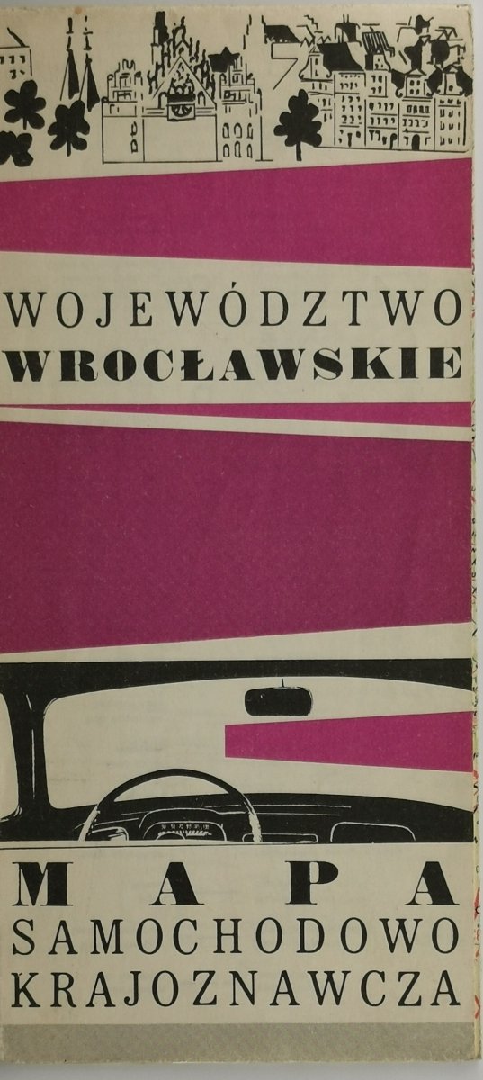 WOJEWÓDZTWO WROCŁAWSKIE MAPA 1973