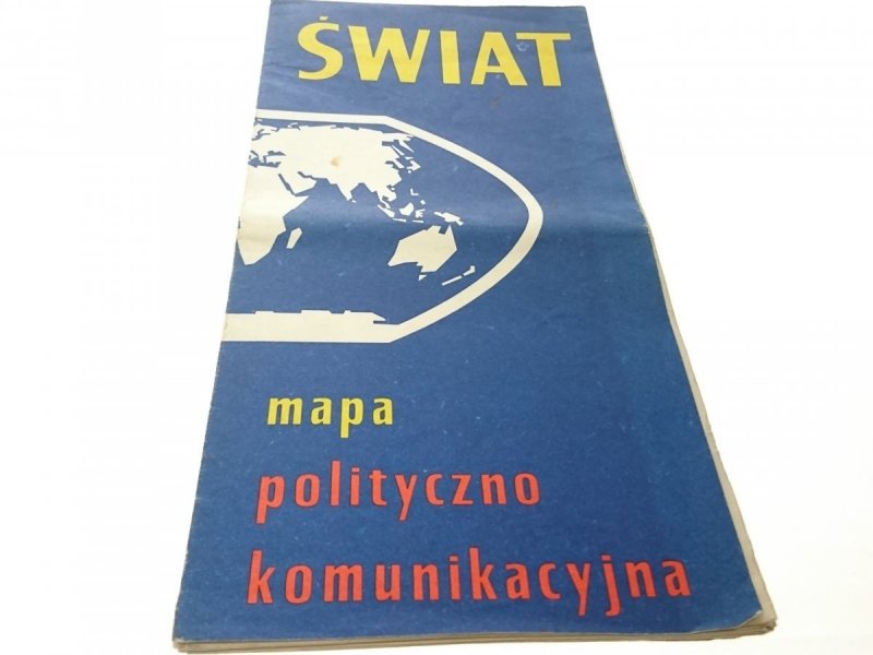 ŚWIAT. MAPA POLITYCZNO KOMUNIKACYJNA 1971