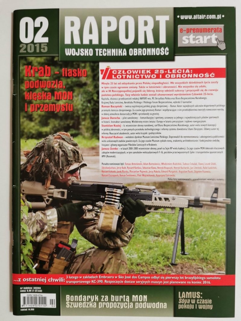 RAPORT NR 02/2015 KRAB – FIASKO PODWOZIA, KLĘSKA MON I PRZEMYSŁU