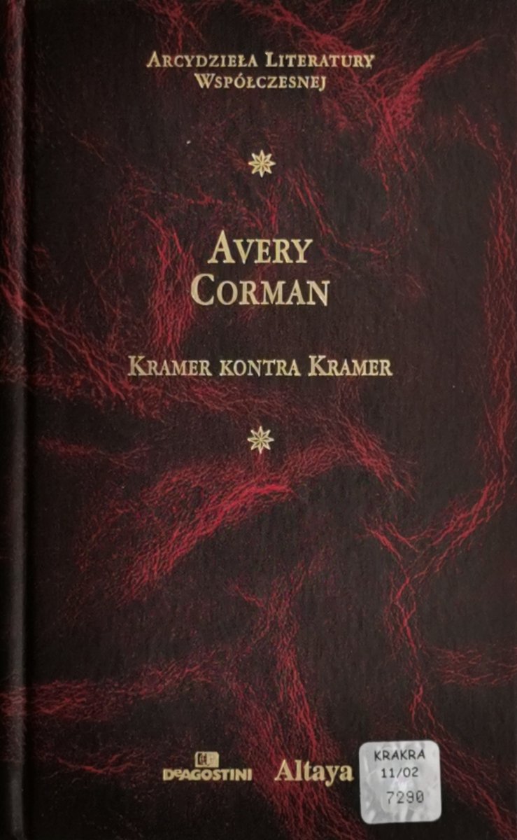 KRAMER KONTRA KRAMER - Avery Corman