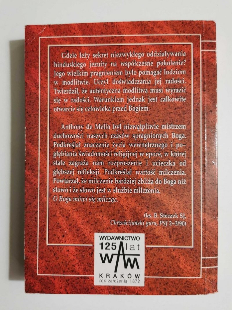 MODLITWA ŻABY TOM I - Anthony de Mello SJ 1997