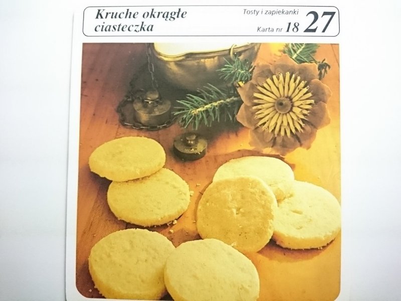 KARTA KULINARNA NR 18 KRUCHE OKRĄGŁE CIASTECZKA
