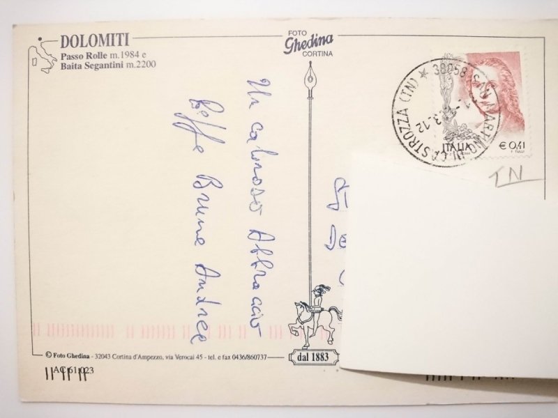 DOLOMITI. PASSO ROLLE m. 1984 e