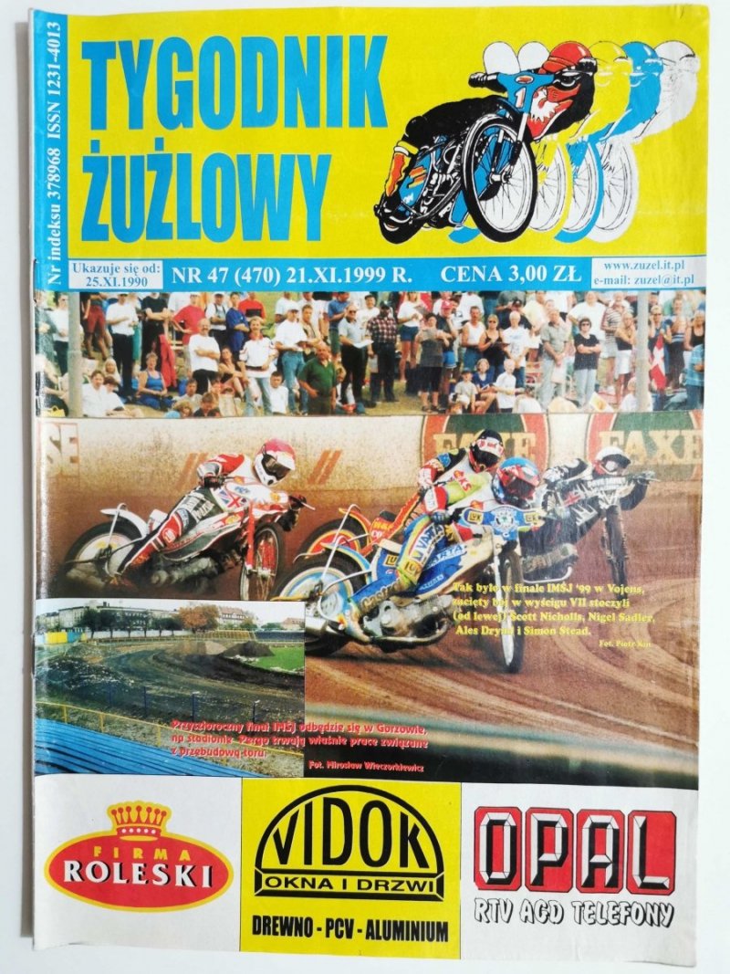 TYGODNIK ŻUŻLOWY NR 47 (470) 21.XI.1999 R.