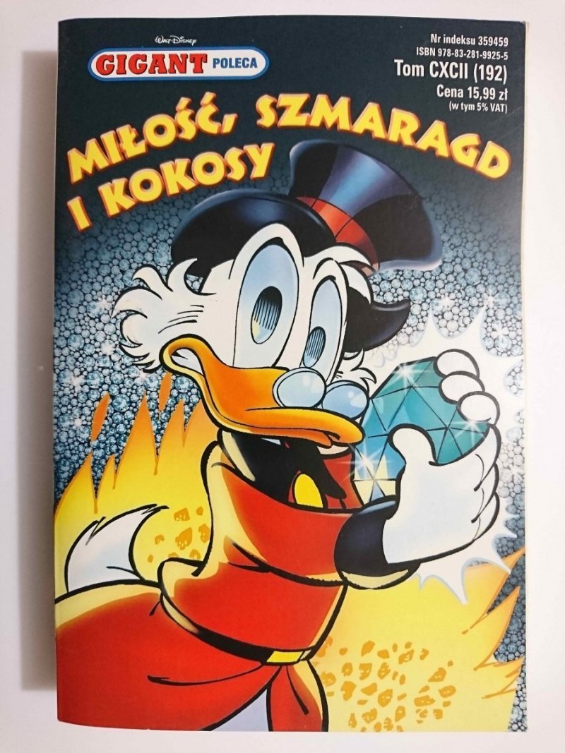 GIGANT POLECA TOM CXCII (192) MIŁOŚĆ, SZMARAGD I KOKOSY 2016