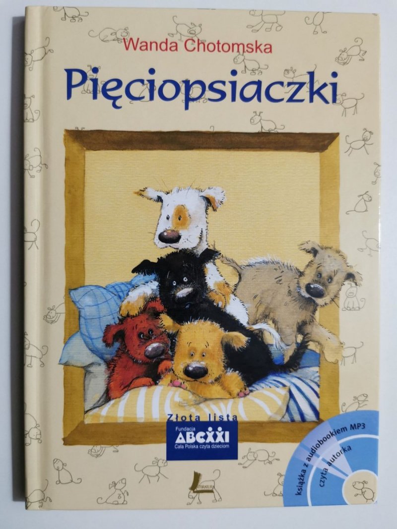 PIĘCIOPSIACZKI plus CD - Wanda Chotomska