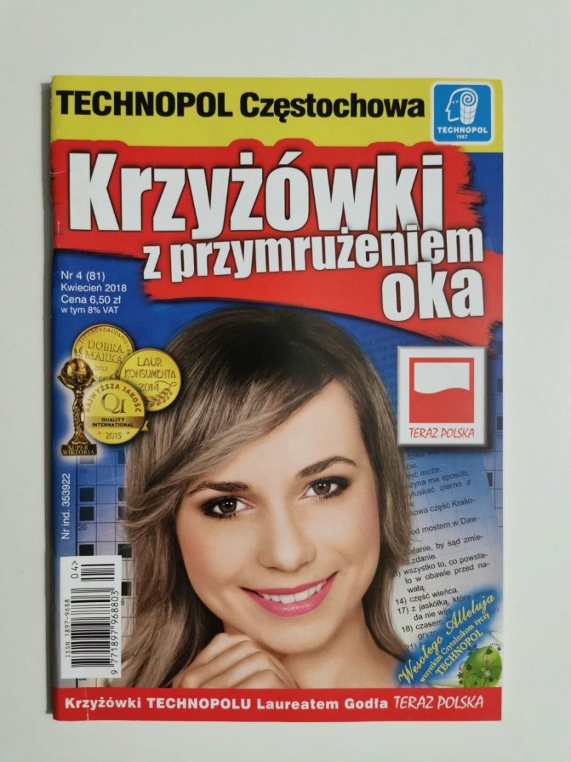 KRZYŻÓWKI Z PRZYMRUŻENIEM OKA NR 4 (81) KWIECIEŃ 2018