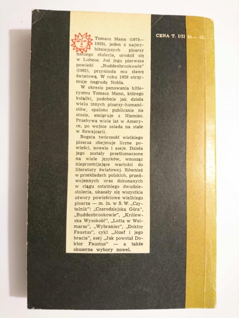 BUDDENBROOKOWIE TOM I - Tomasz Mann 1966