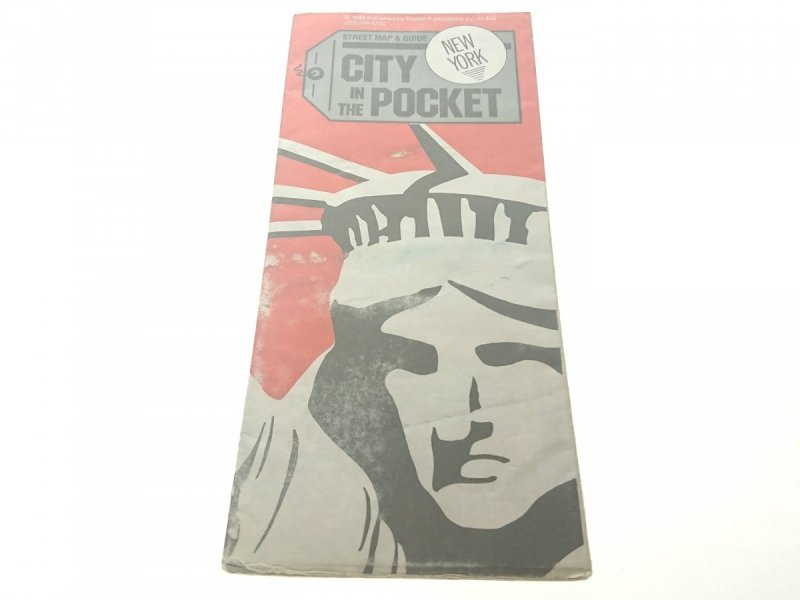 NEW YORK. CITY IN THE POCKET. STREET MAP... 1988