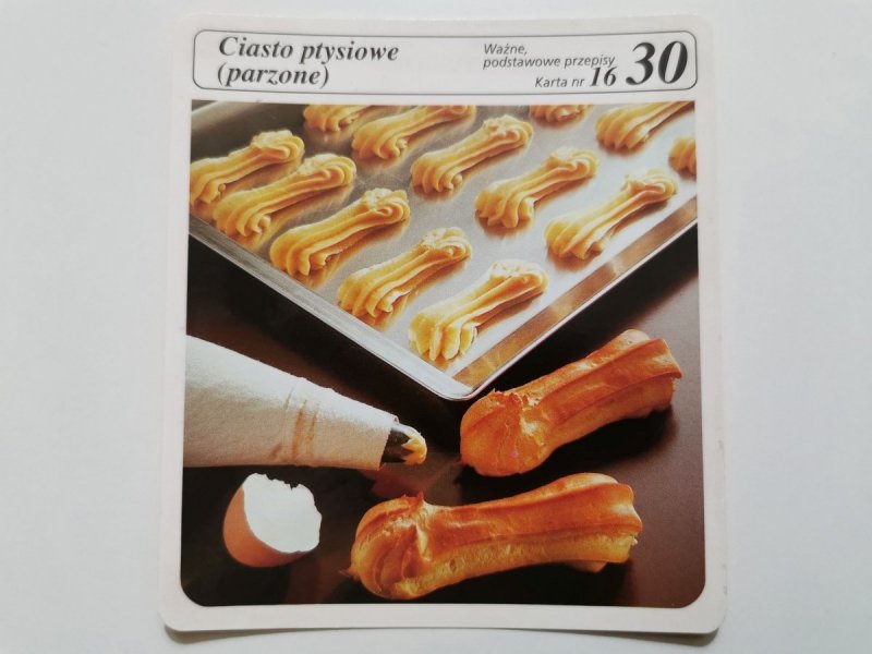KARTA KULINARNA NR. 16 CIASTO PTYSIOWE (PARZONE)