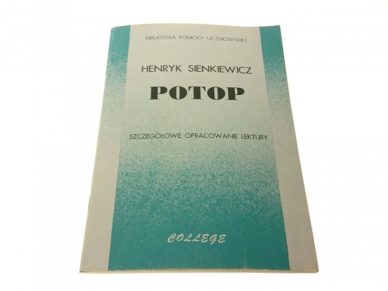 POTOP. SZCZEGÓŁOWE OPRACOWANIE - Sienkiewicz 1993
