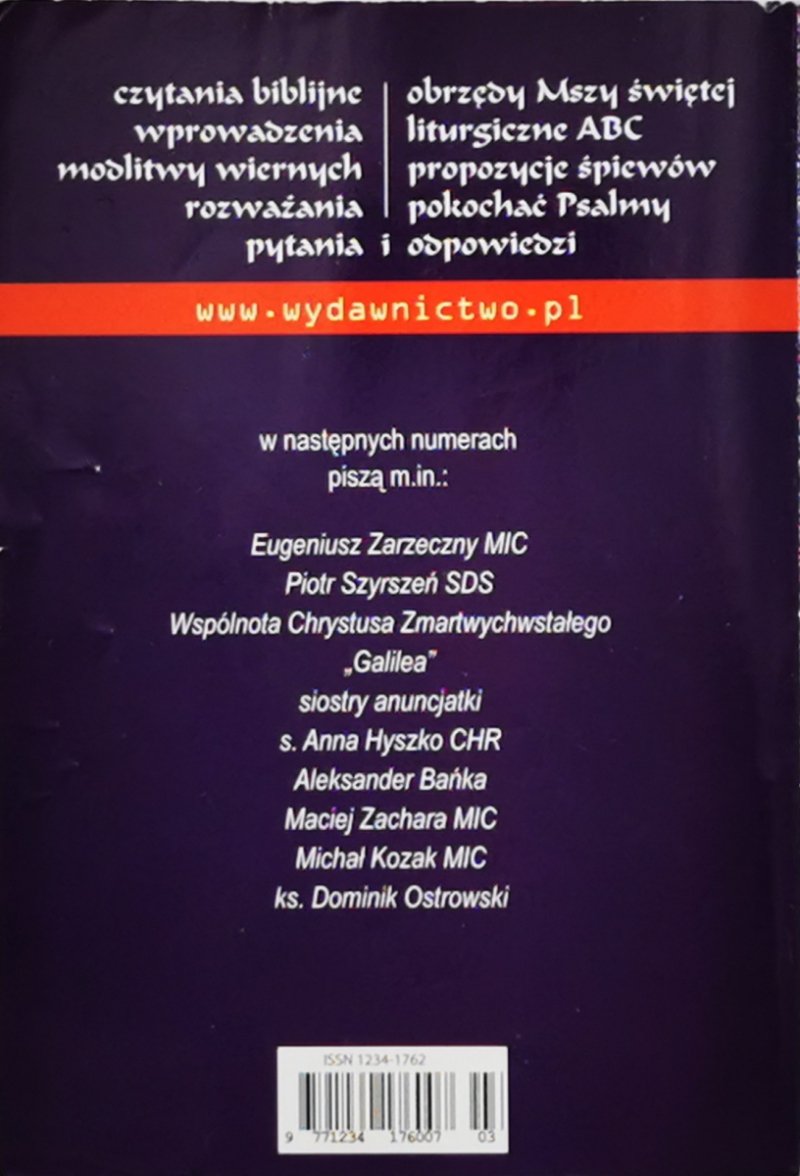 OREMUS. TEKSTY LITURGII MSZY ŚWIĘTEJ MARZEC 2018