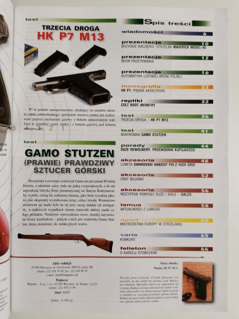 STRZAŁ MAGAZYN O BRONI NR 8 (27) SIERPIEŃ 2005