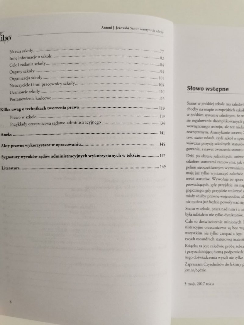 STATUT KONSTYTUCJĄ SZKOŁY - Antoni J. Jeżowski 2017