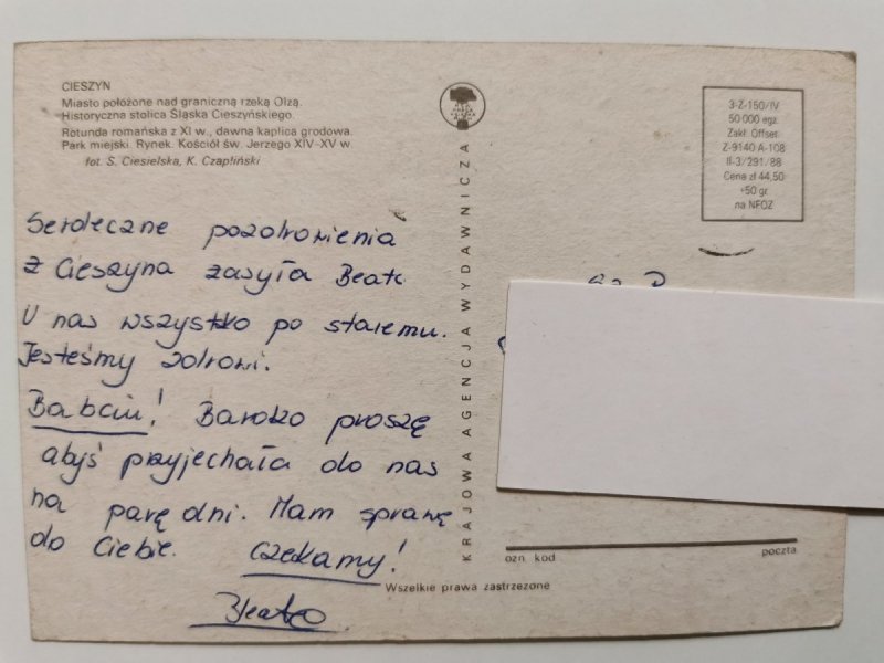 CIESZYN. CZTERY UJĘCIA FOT. CIESIELSKA, CZAPLIŃSKI