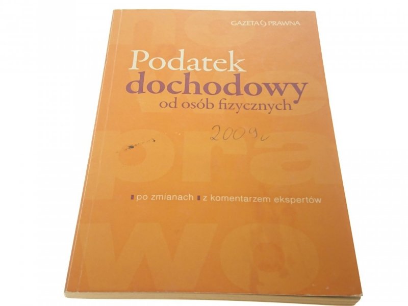 PODATEK DOCHODOWY OD OSÓB FIZYCZNYCH 2008