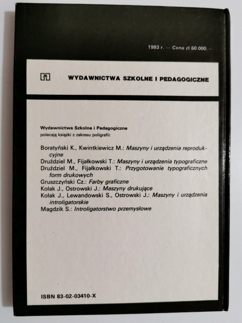 POLIGRAFIA OGÓLNA – rok wyd. 1993