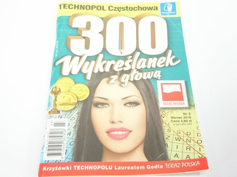 300 WYKREŚLANEK Z GŁOWĄ NR 3 MARZEC 2018