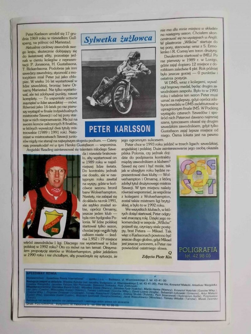 SPEEDWAY REWIA NR 3 1994