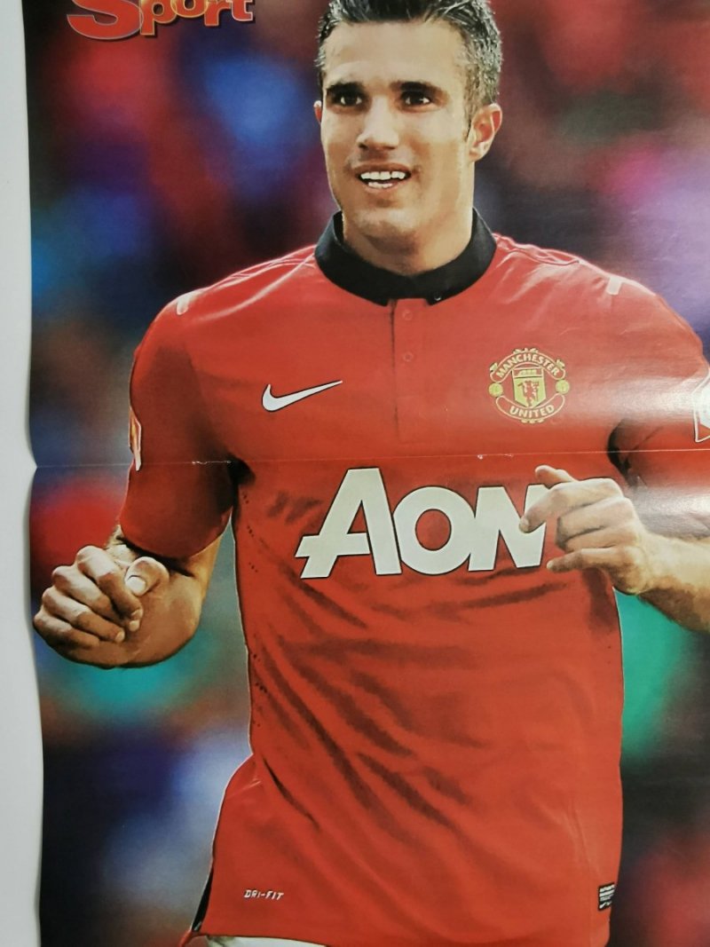 BRAVO SPORT PLAKAT. ROBIN VAN PERSIE (MANCHESTER UTD) CRISTIANO RONALDO (REAL MADRYT) 