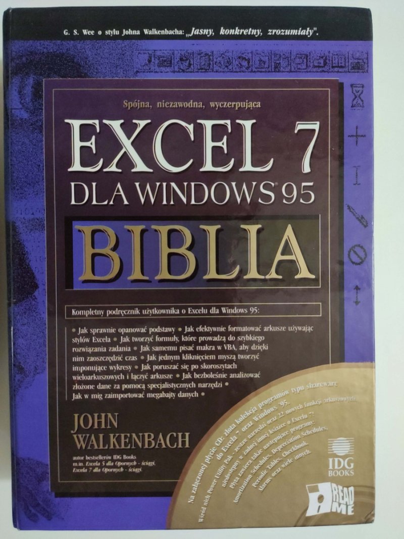 EXCEL 7 DLA WINDOWSA 95 BIBLIA - John Walkenbach