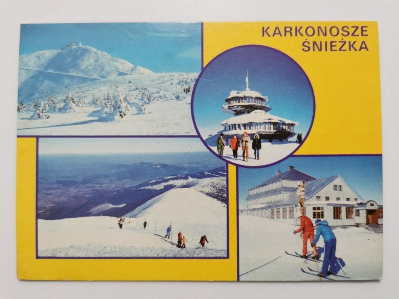 KARKONOSZE ŚNIEŻKA. CZTERY UJĘCIA FOT. GIERMASIŃSKI I INNI
