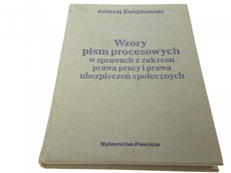 WZORY PISM PROCESOWYCH W SPRAWACH Z ZAKRESU P.P.