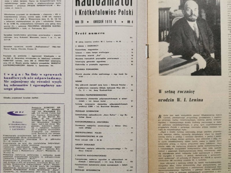 Radioamator i krótkofalowiec 4/1970