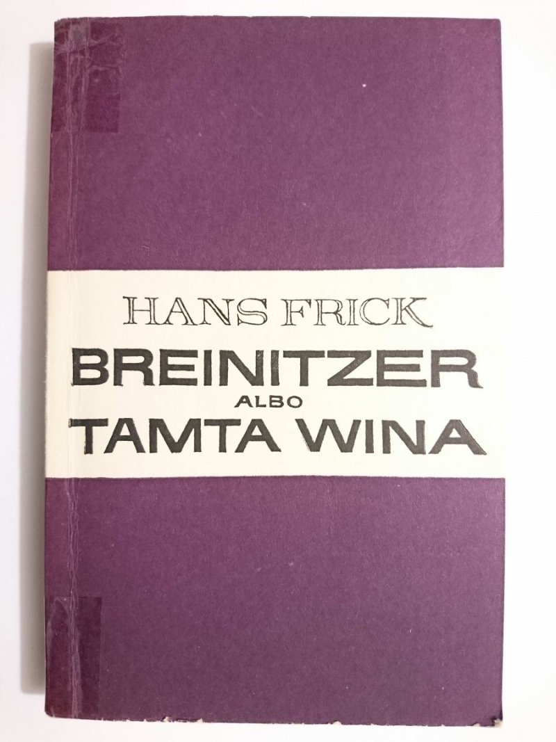 BREINITZER ALBO TAMTA WINA - Hans Frick 1969