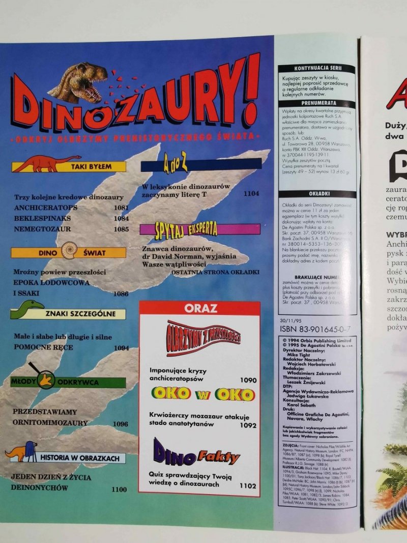 DINOZAURY! NR 46 1995